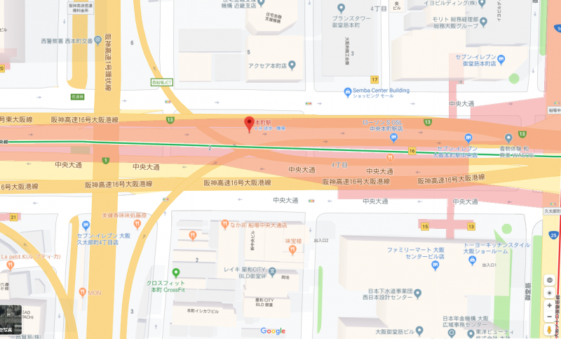 埋め込みたいGoogleMapの位置確認